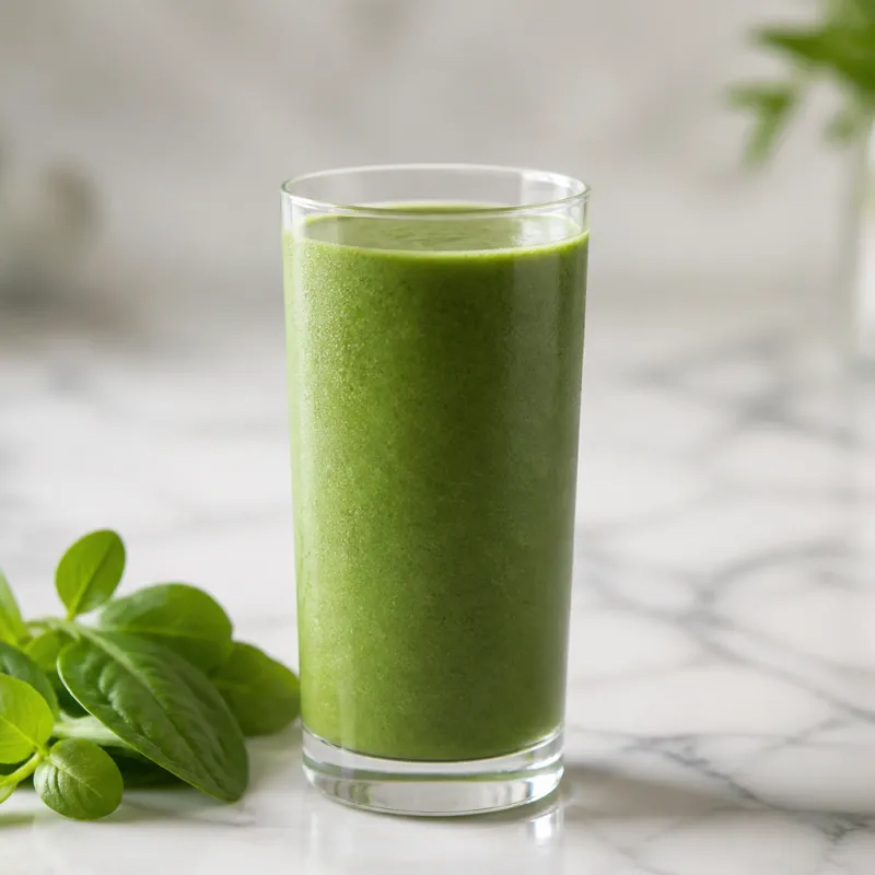Cremiger Spinat-Smoothie mit Spirulina