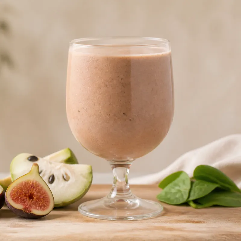 Smoothie de higos y chirimoya