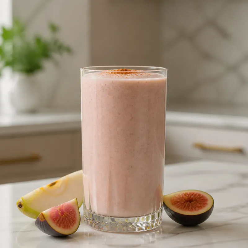 Smoothie de higos y yogur con canela