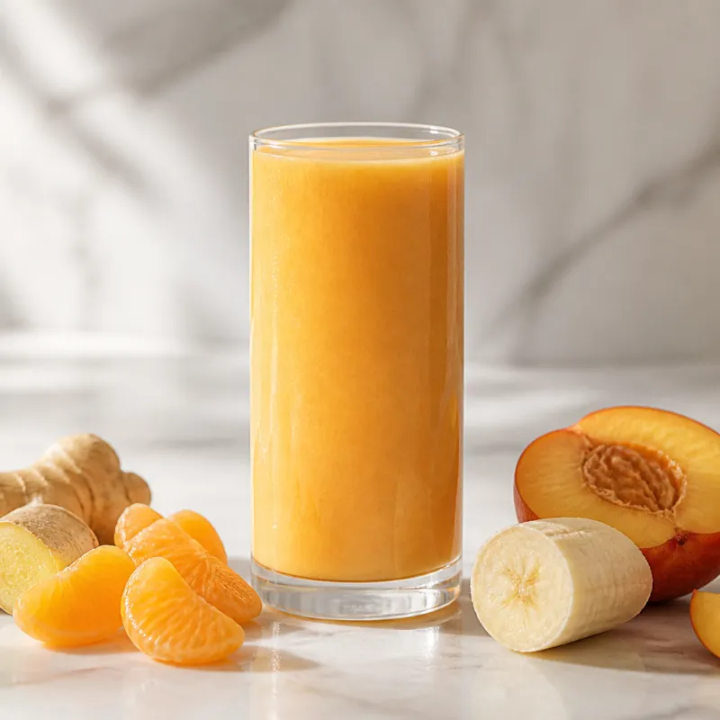 Smoothie de jengibre y mandarina