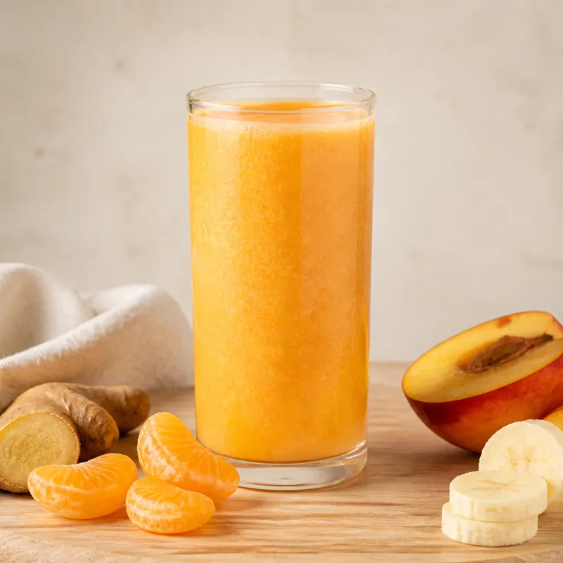 Ginger Tangerine Smoothie with Coconut Oil