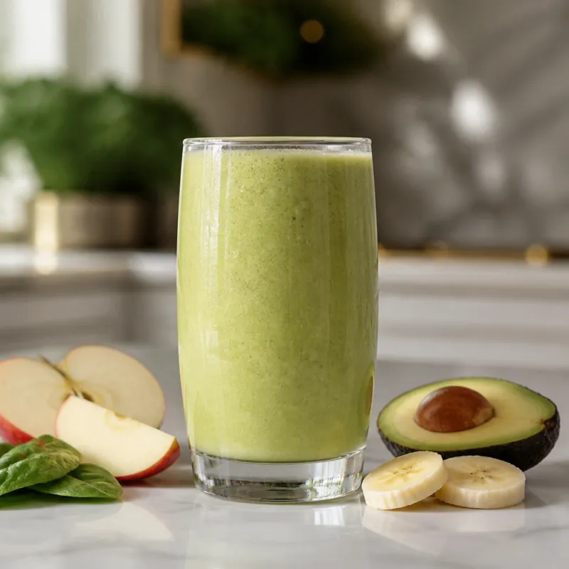 Green Smoothie with Red Apple