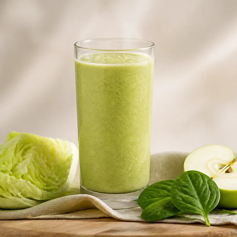 Eisbergsalat-Smoothie mit grünem Apfel