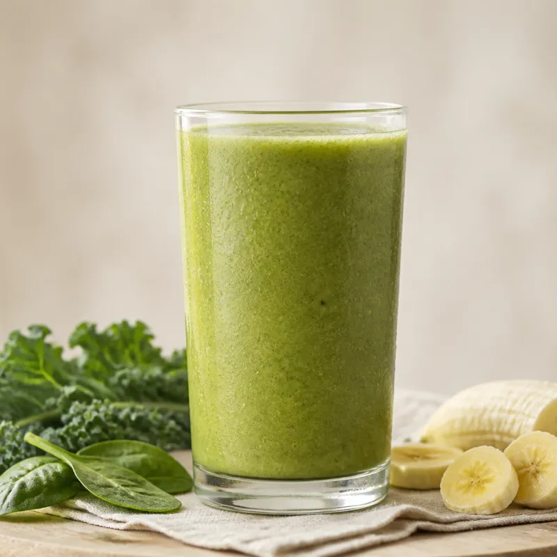 Smoothie de kale y plátano