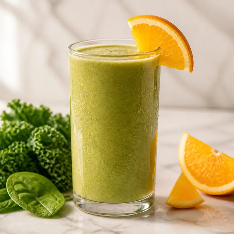 Smoothie de kale con naranja