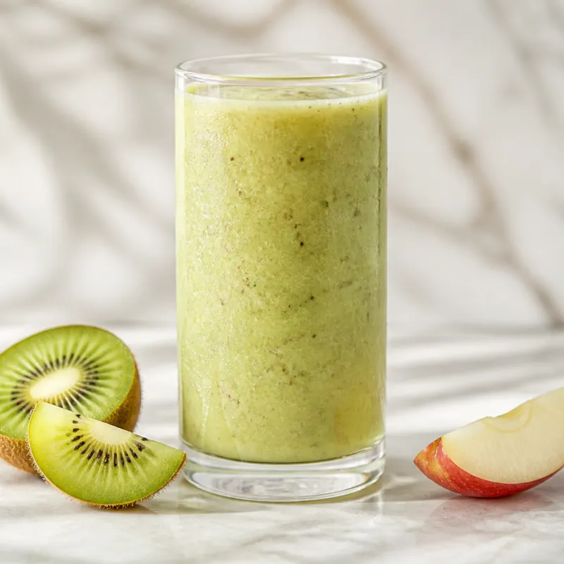 Kiwi Apple Smoothie with Coconut Water