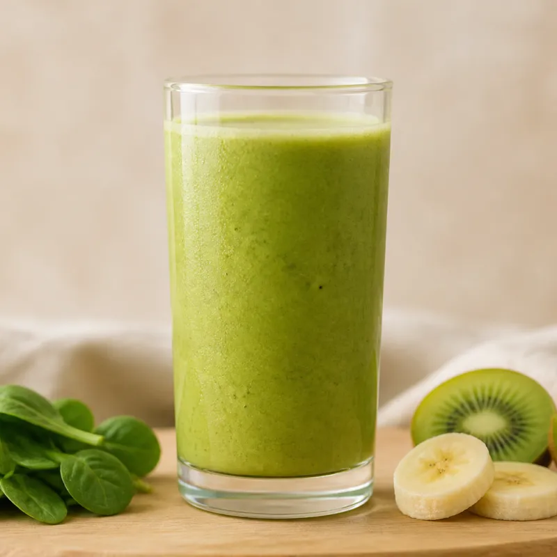 Kiwi Banana Lamb's Lettuce Smoothie