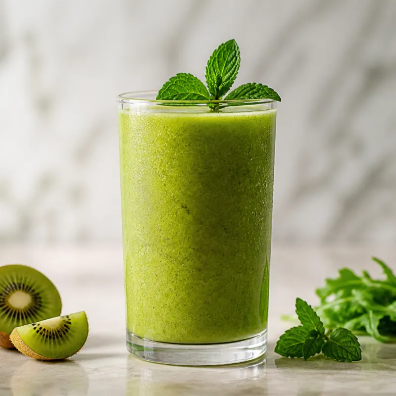 Kiwi Rocket Smoothie with Mint
