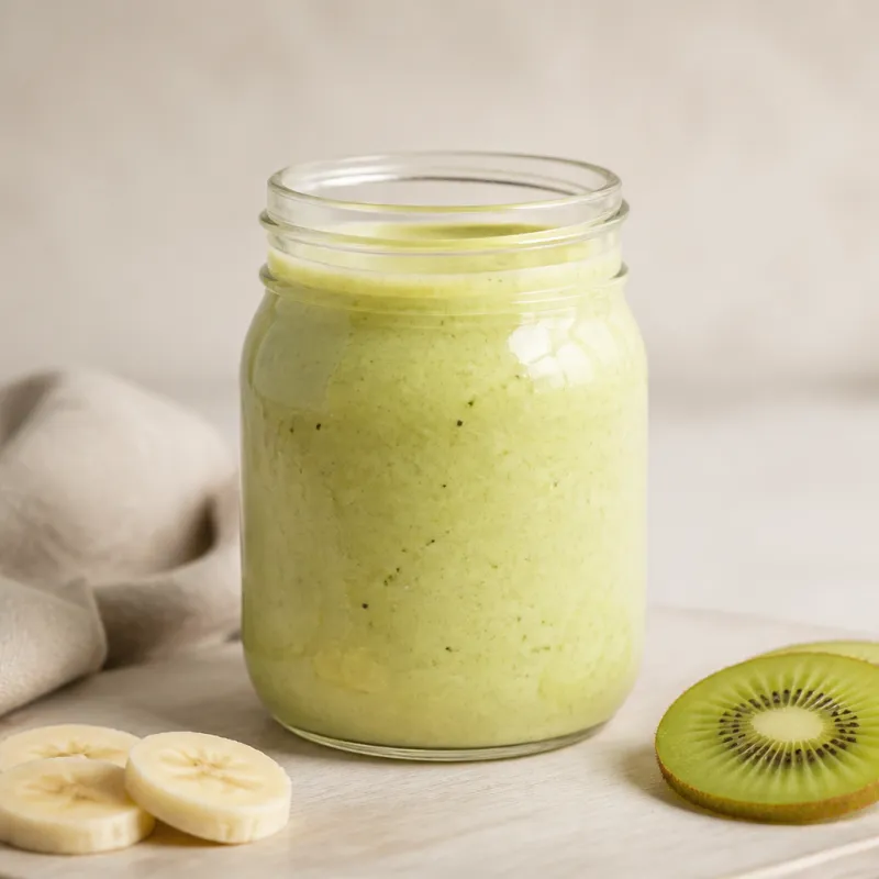 Smoothie de kiwi y yogur