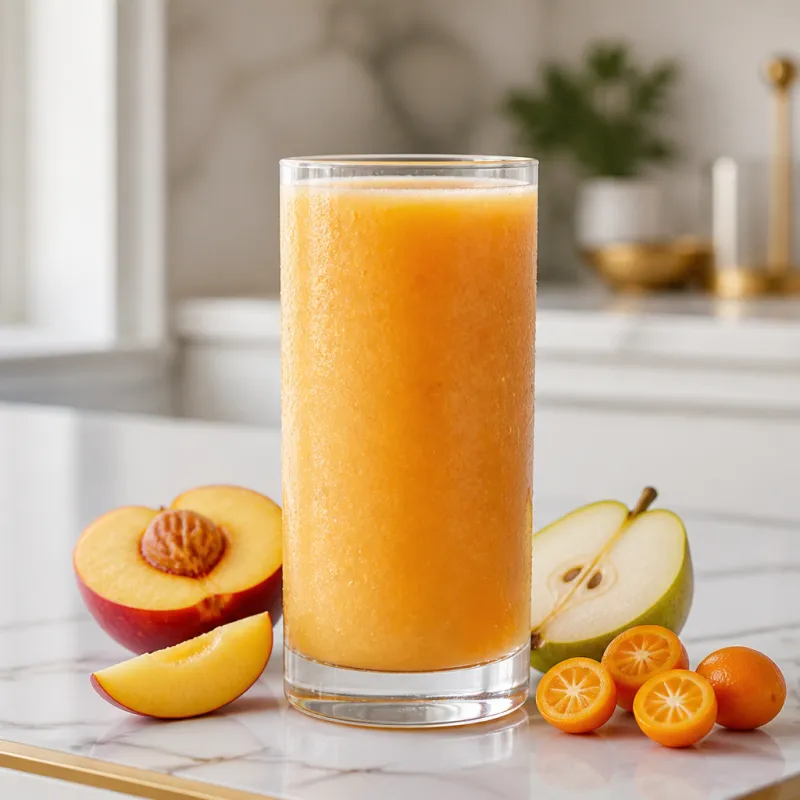 Smoothie de kumquat con nectarinas