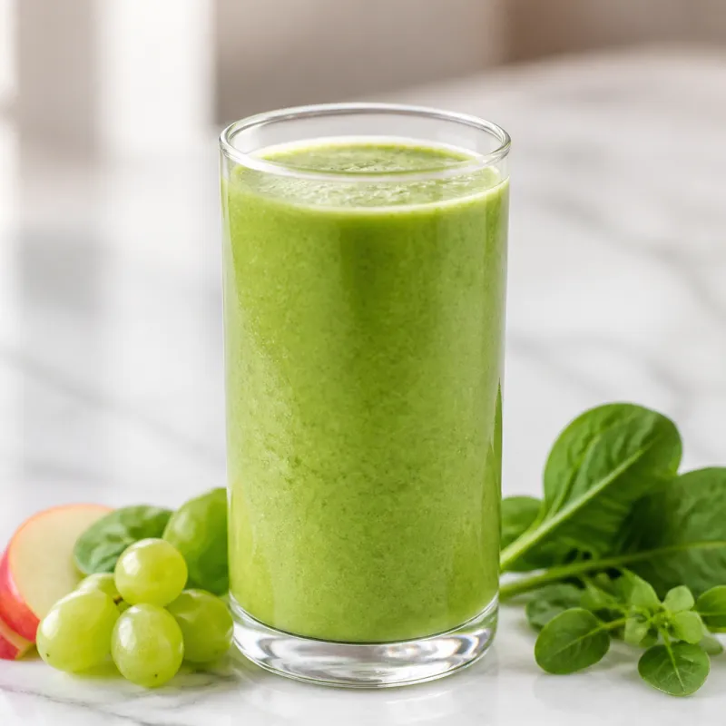Smoothie de canónigos y uvas