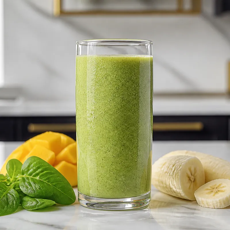 Lamb's Lettuce Mango Smoothie with Banana