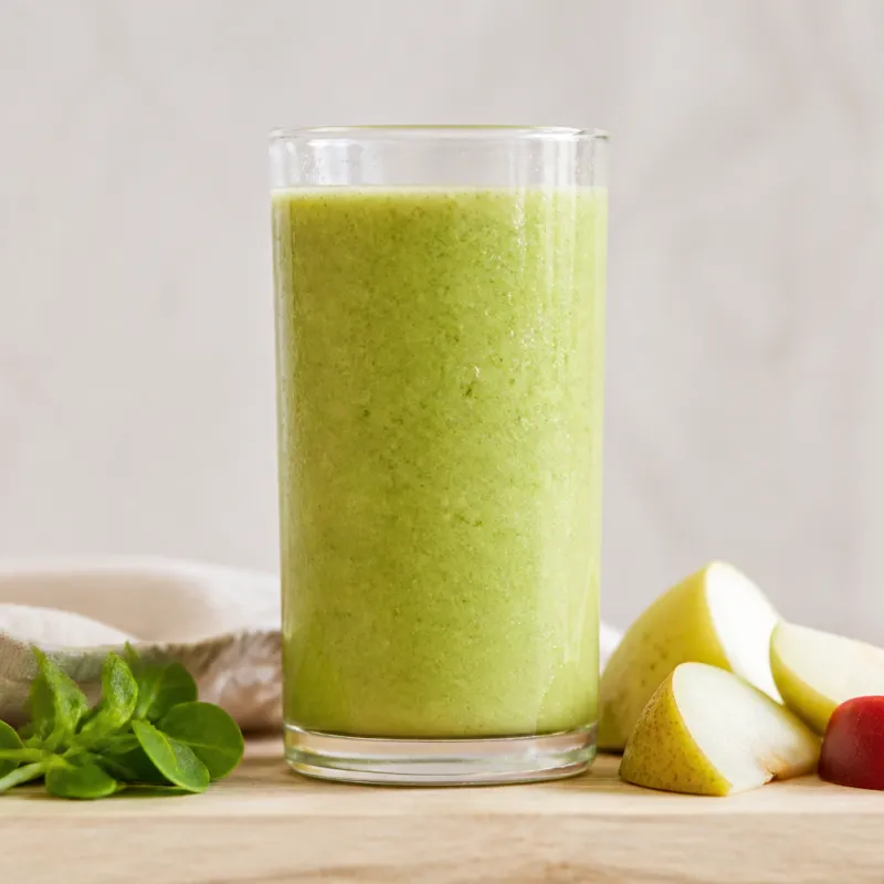 Smoothie de canónigos con peras