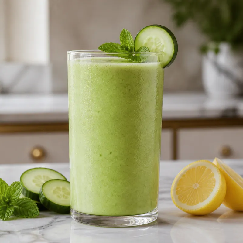 Lemon, Cucumber and Mint Smoothie