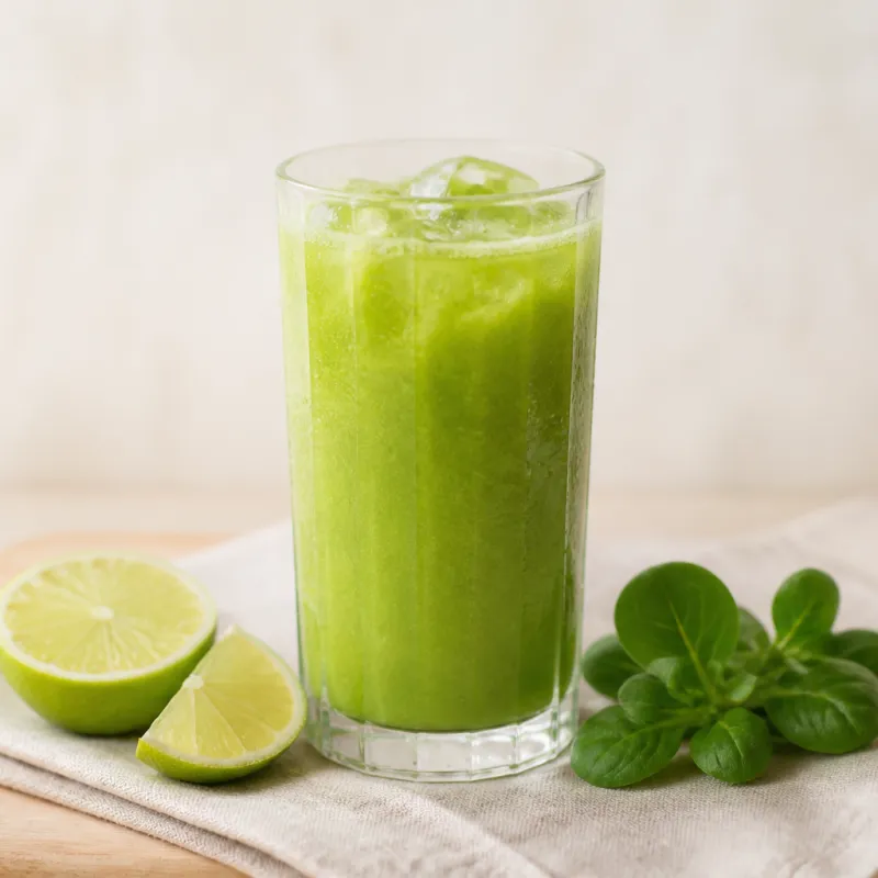 Lime and Lamb's Lettuce Smoothie