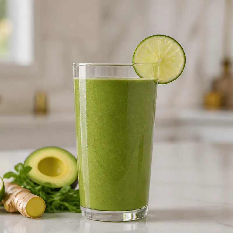 Lime, Rocket and Ginger Smoothie