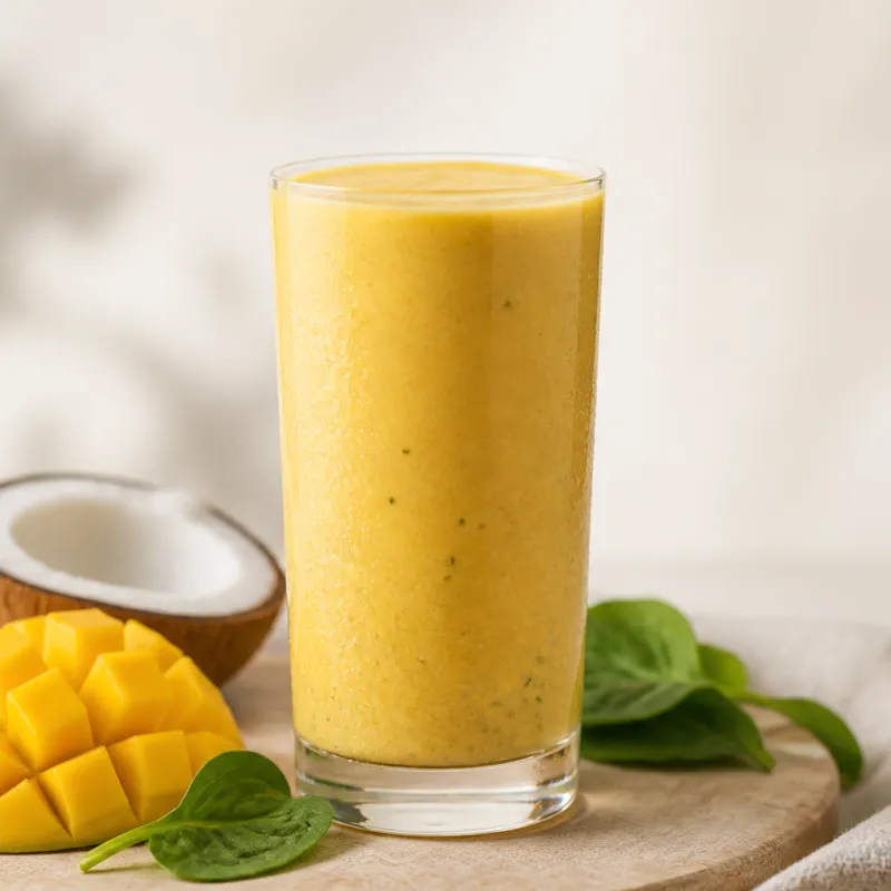 Smoothie de mango y coco