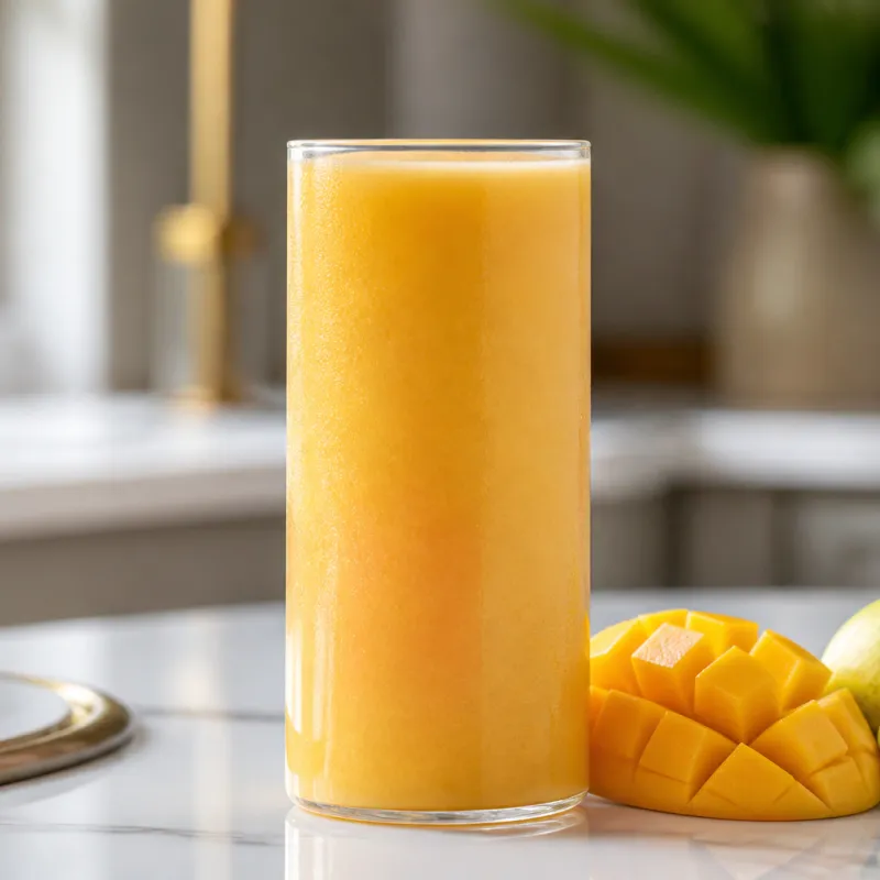 Mango Pear Smoothie with Fruit Tea