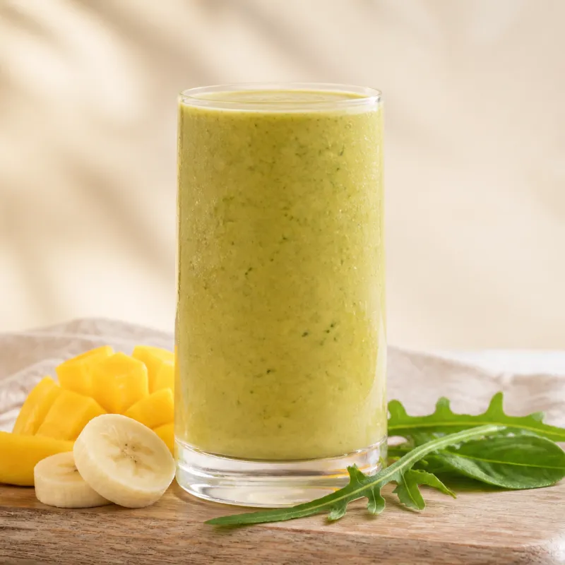 Mango Smoothie with Coconut Oil