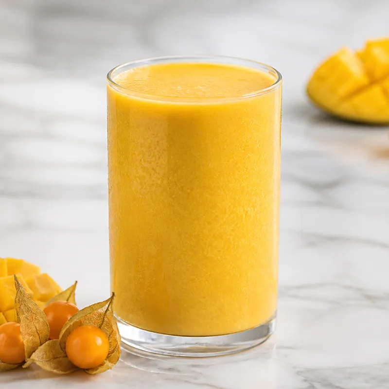 Mango Physalis Smoothie with Coconut Milk