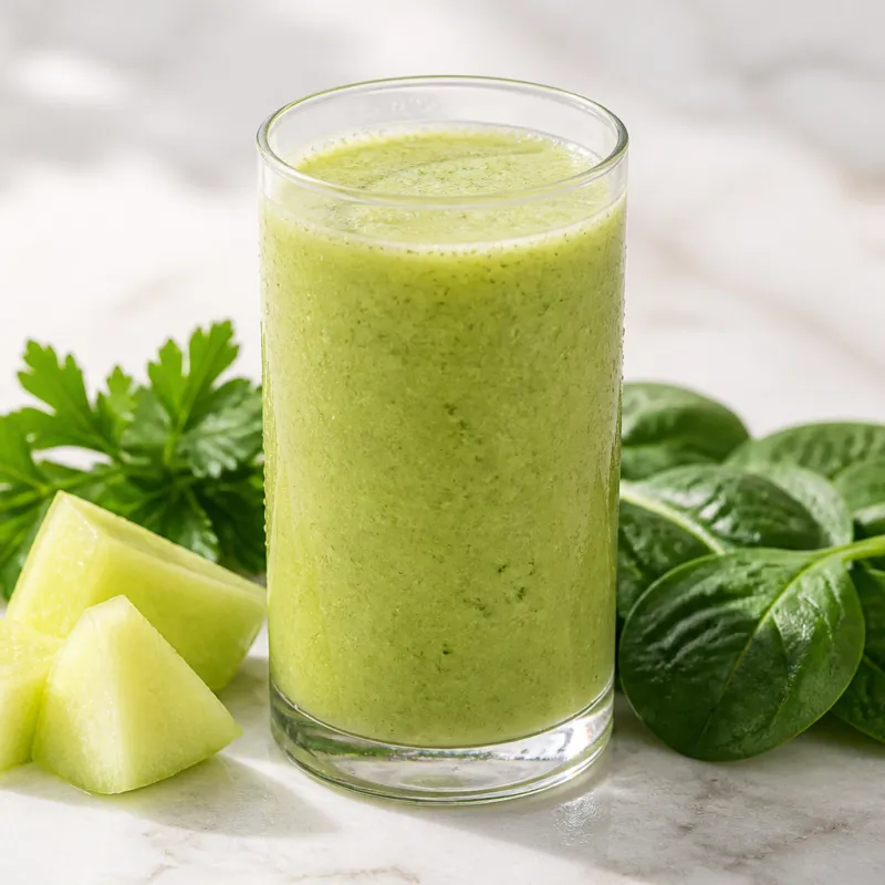 Smoothie de melón y perejil