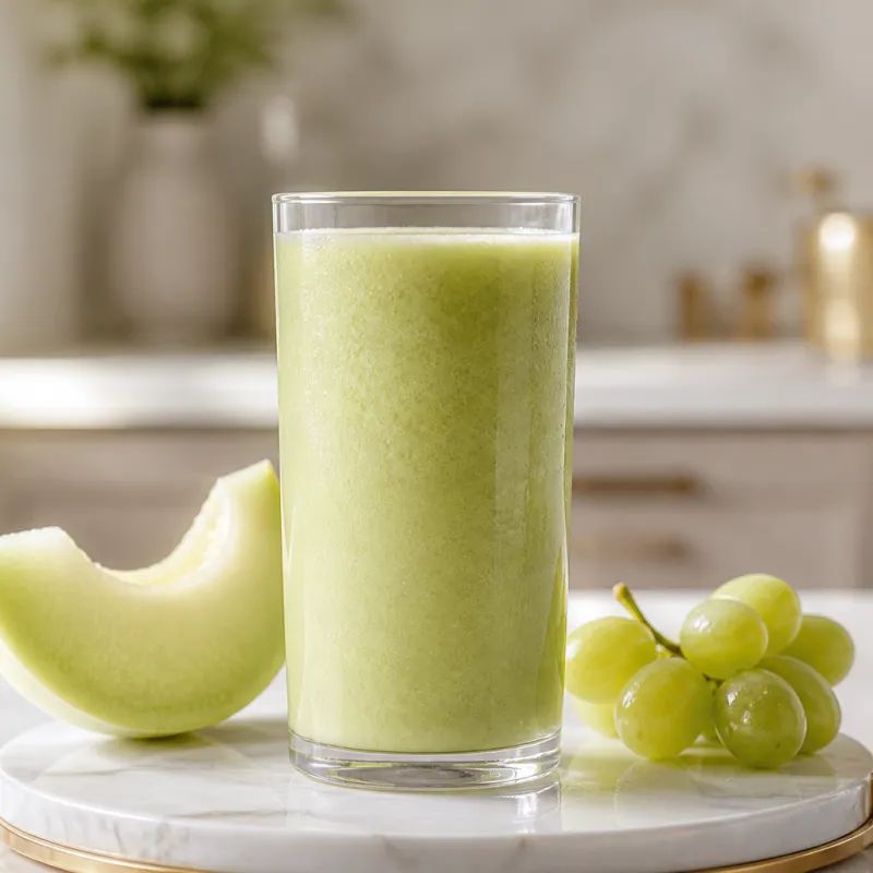 Smoothie de melón con matcha