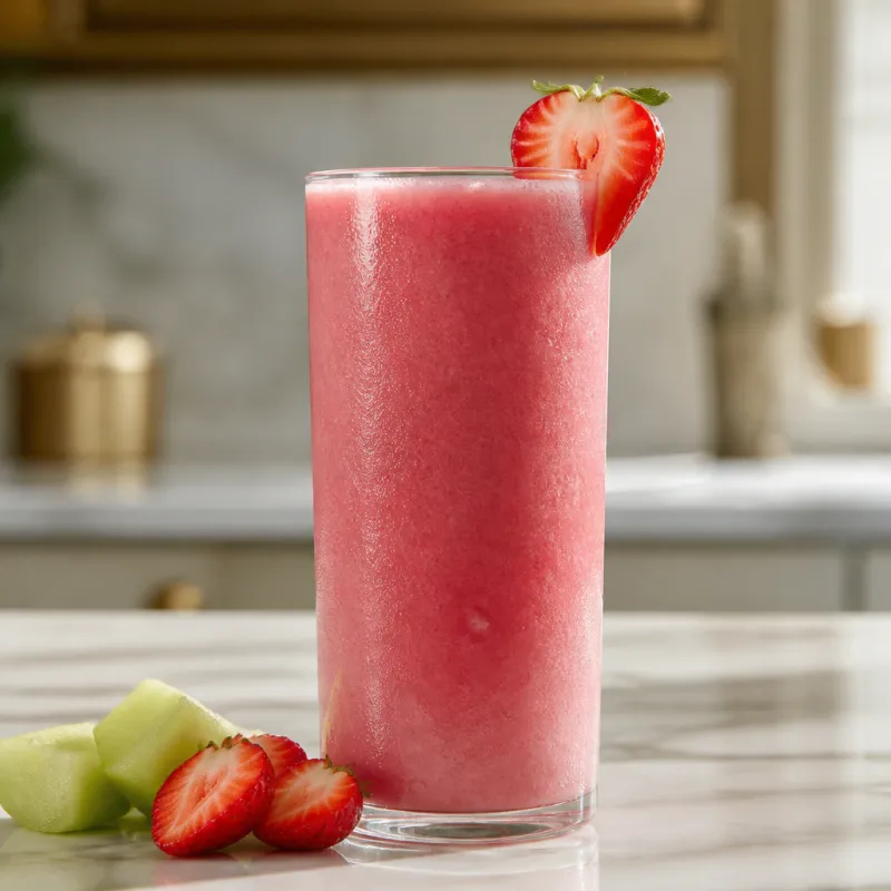 Smoothie de melón y fresa