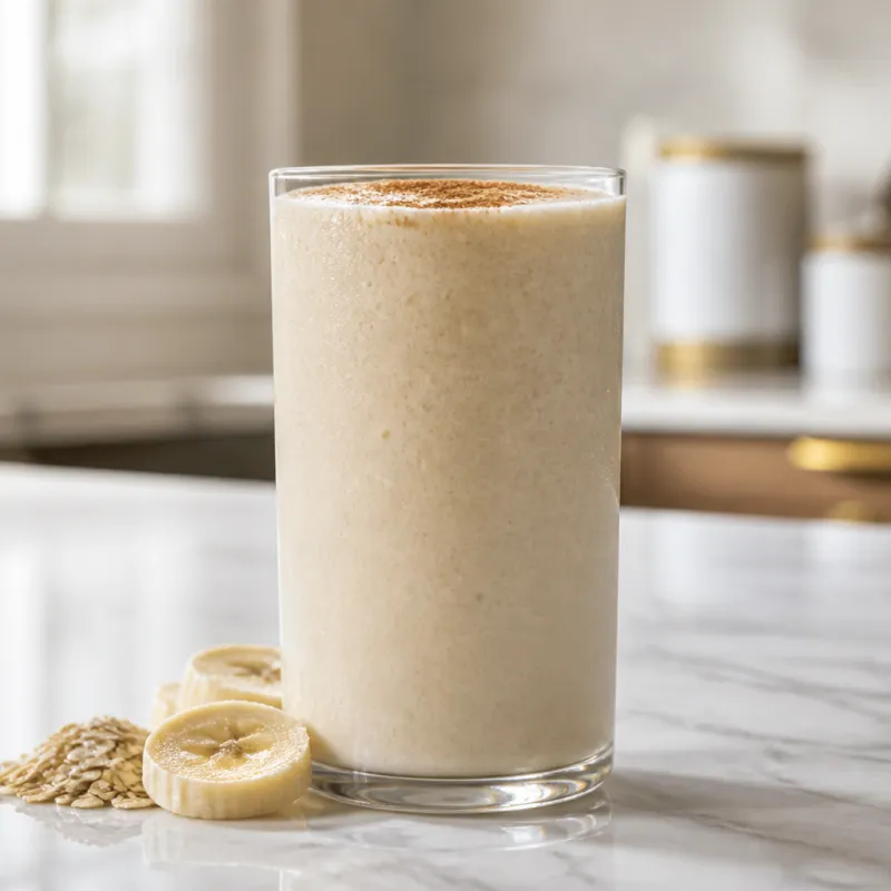 Smoothie de muesli con plátano