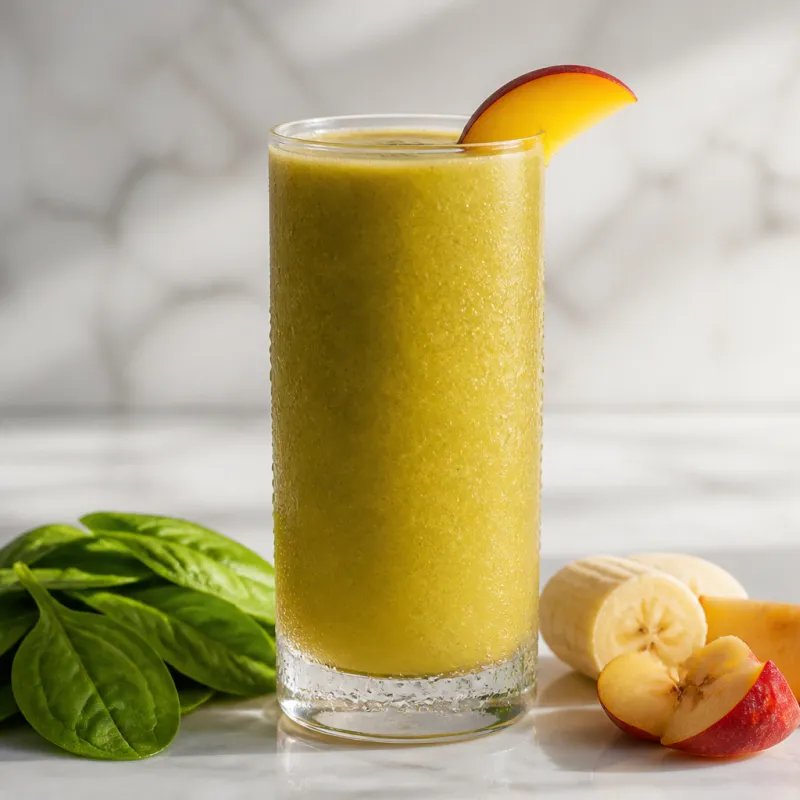 Nectarine Baby Spinach Smoothie