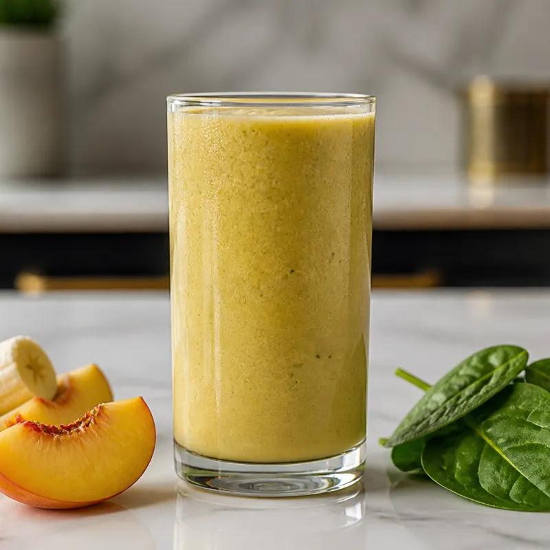 Nectarine Banana Smoothie with Spinach