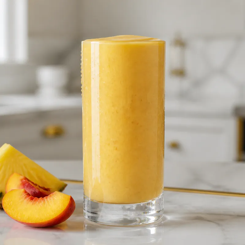 Nectarine Pineapple Smoothie with Coconut Milk