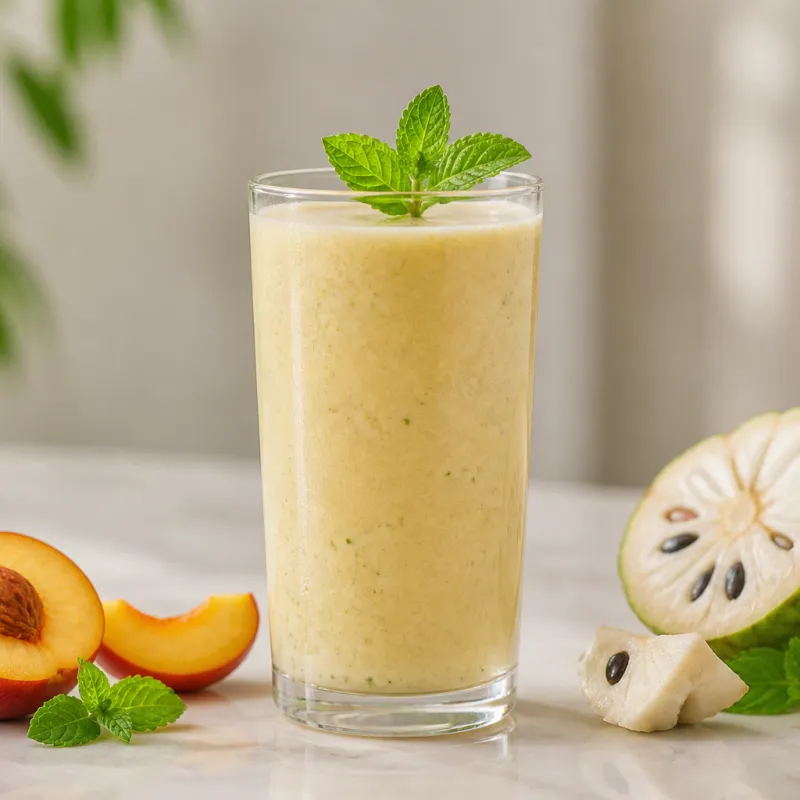 Smoothie de nectarina con chirimoya