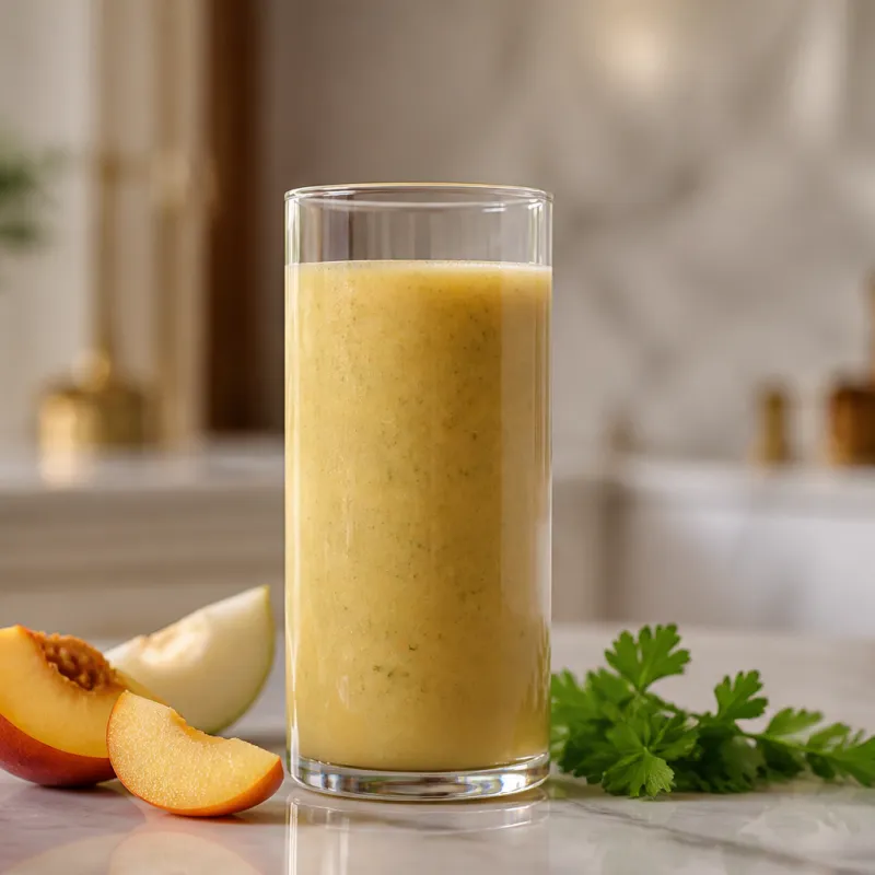 Nectarine Smoothie with Parsley