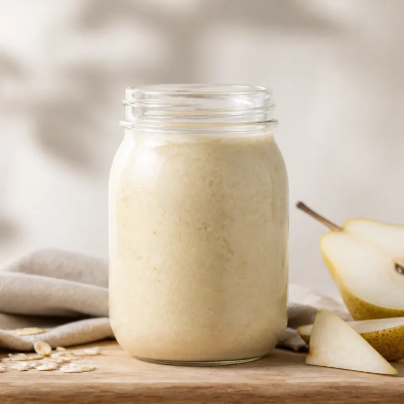 Smoothie de avena con pera
