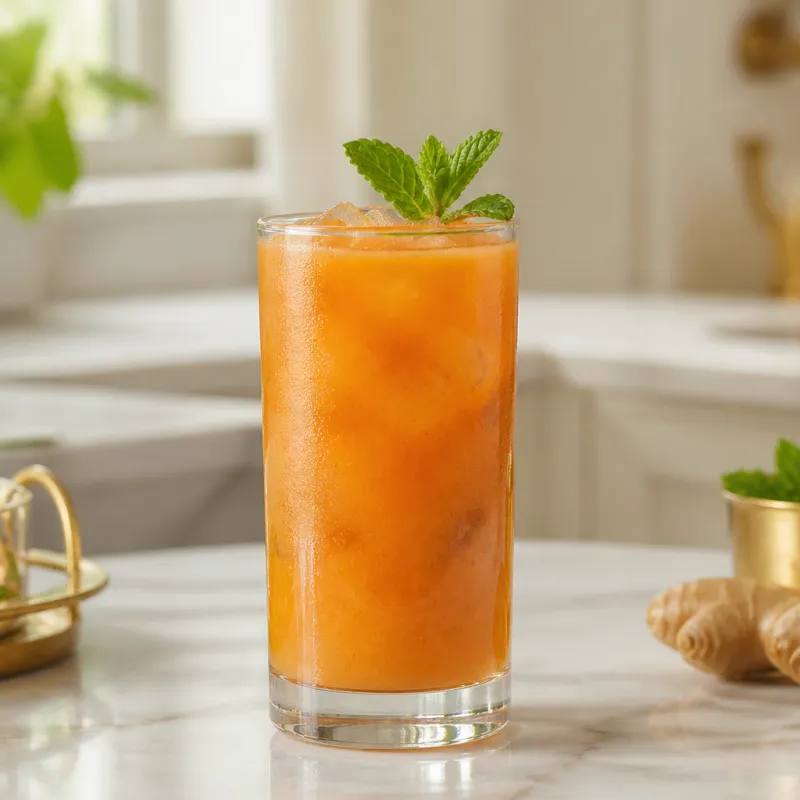 Orange Mint Smoothie with Ginger