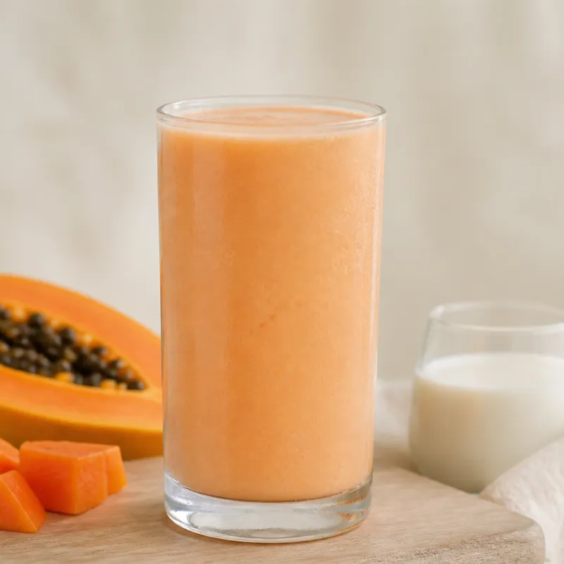 Papaya and Almond Milk Smoothie