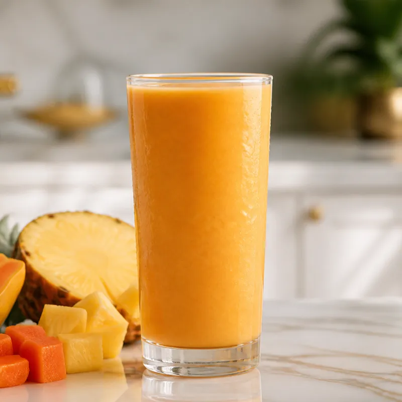 Papaya and Pineapple Smoothie
