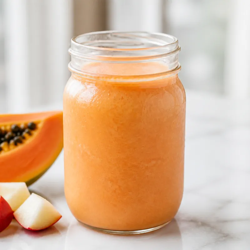 Smoothie de papaya con yogur