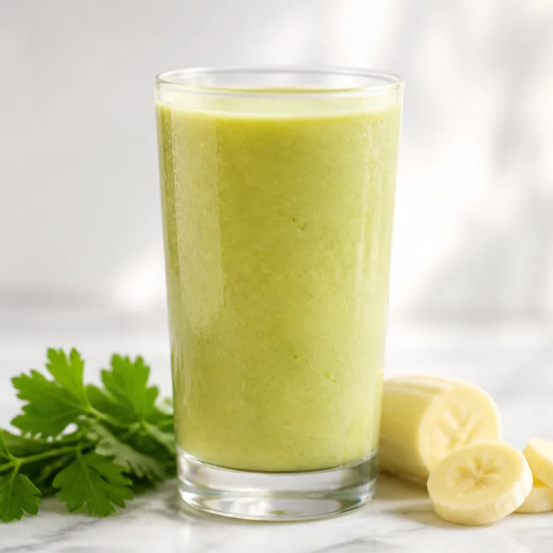 Smoothie de perejil y plátano
