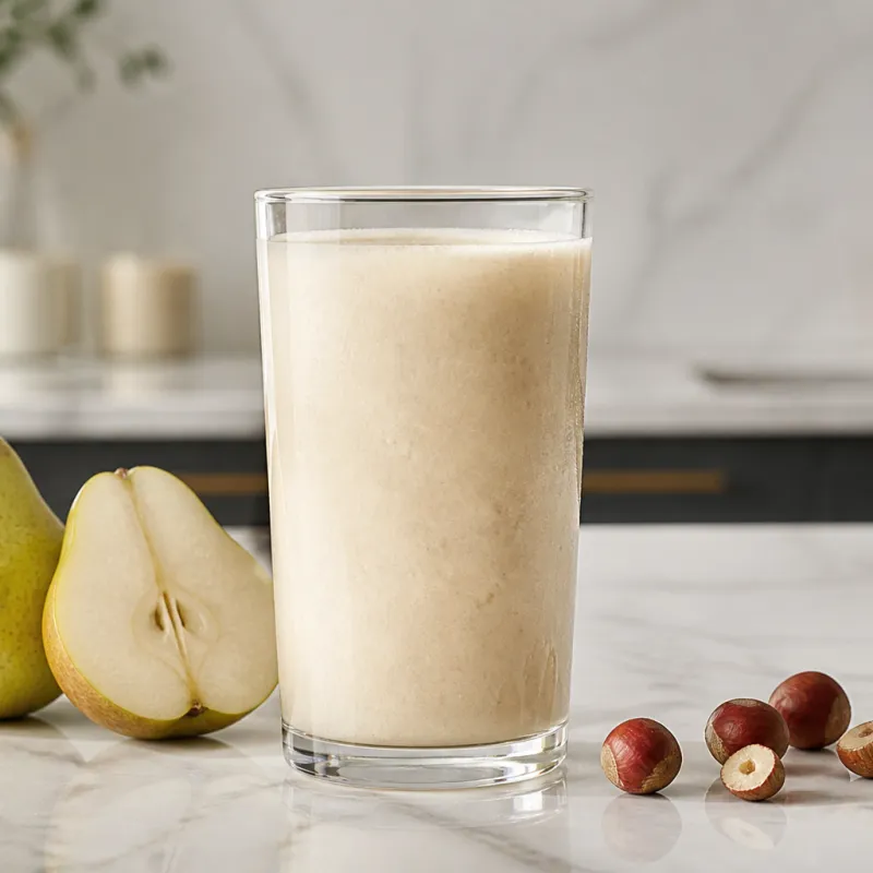 Pear and Hazelnut Milk Smoothie
