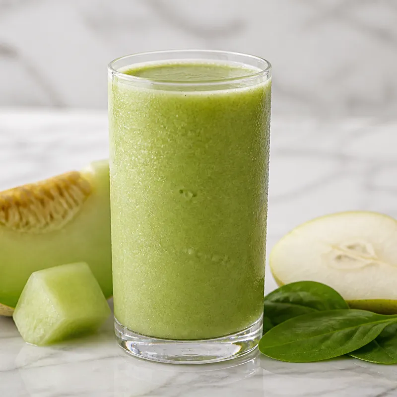 Birnen-Melonen-Smoothie mit Babyspinat