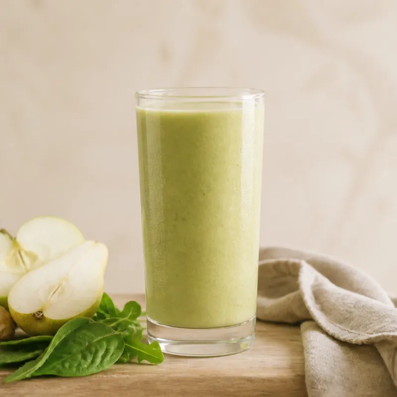 Birnen-Rucola-Smoothie mit Ingwer und Joghurt
