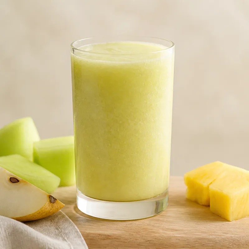 Pear Melon Smoothie with Pineapple