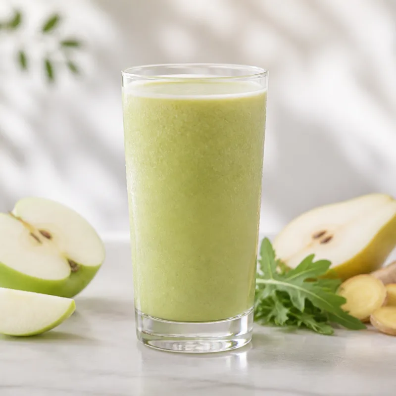 Pear Rocket Smoothie with Ginger