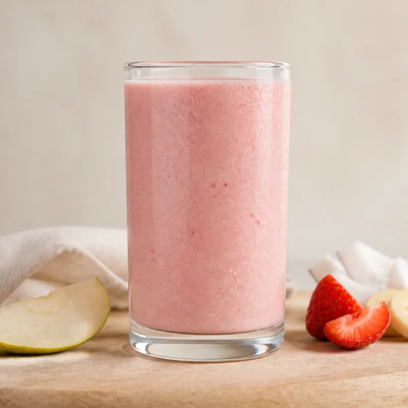 Pear Strawberry Smoothie with Coconut