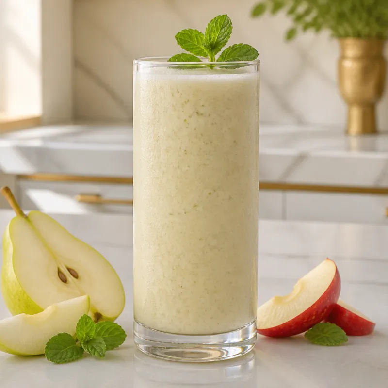 Pear Yoghurt Smoothie with Mint