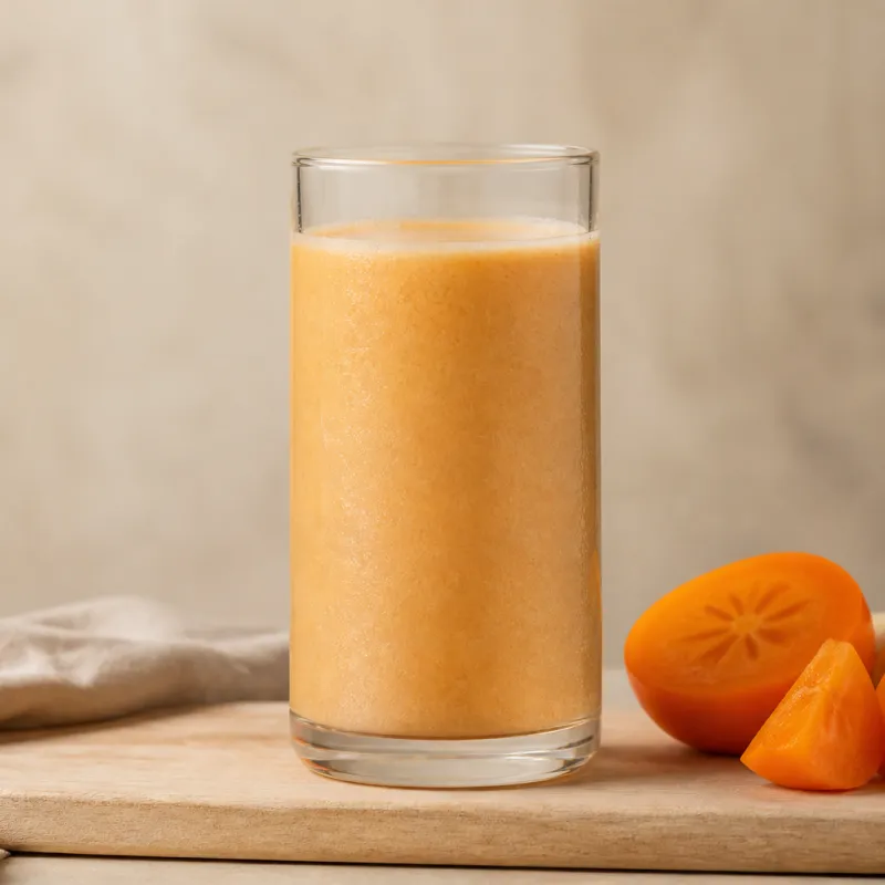 Smoothie de caqui con yogur
