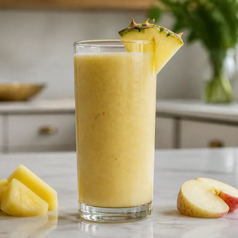 Pineapple Apple Smoothie with Rooibos Tea