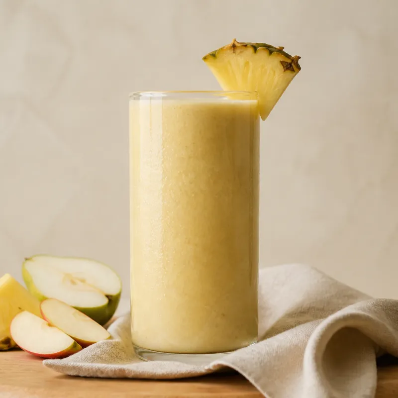 Pineapple Apple Smoothie with Coconut Water