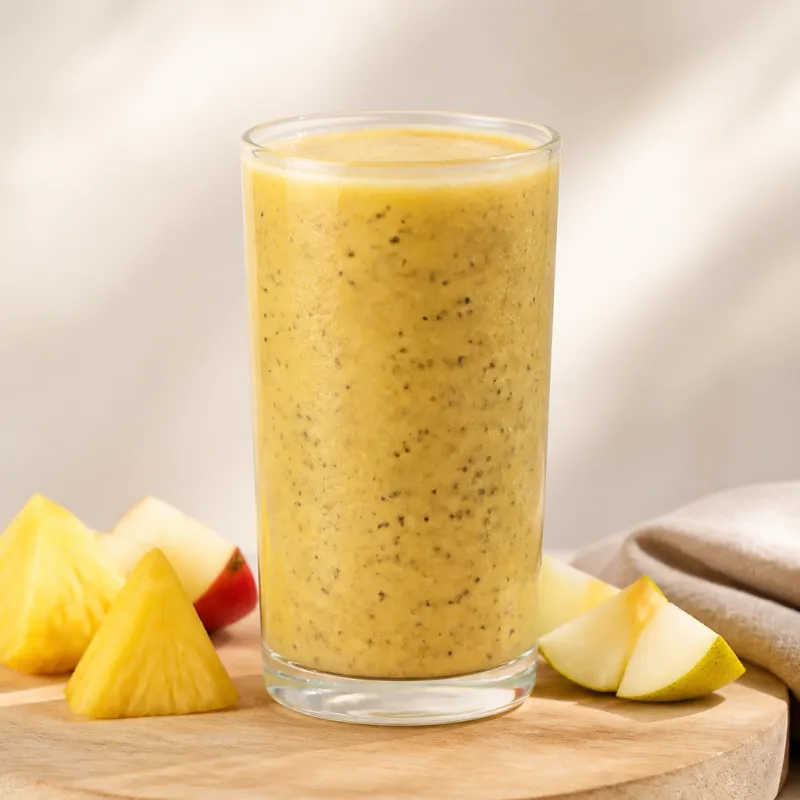 Pineapple Chia Smoothie with Coconut Water